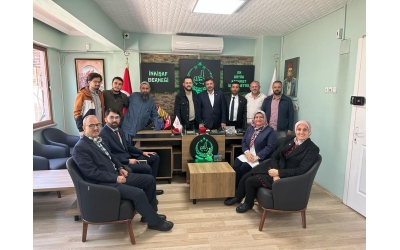 Yeniden Refah Partisi Aydın Yönetimi, Derneğimizi ziyaret ederek çalışmaları hakkında bilgilendirme de bulundular