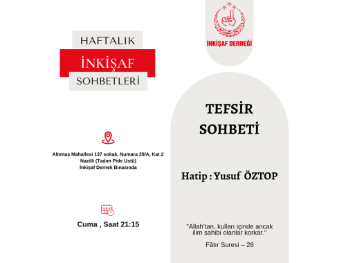Haftalık Tefsir Sohbetleri